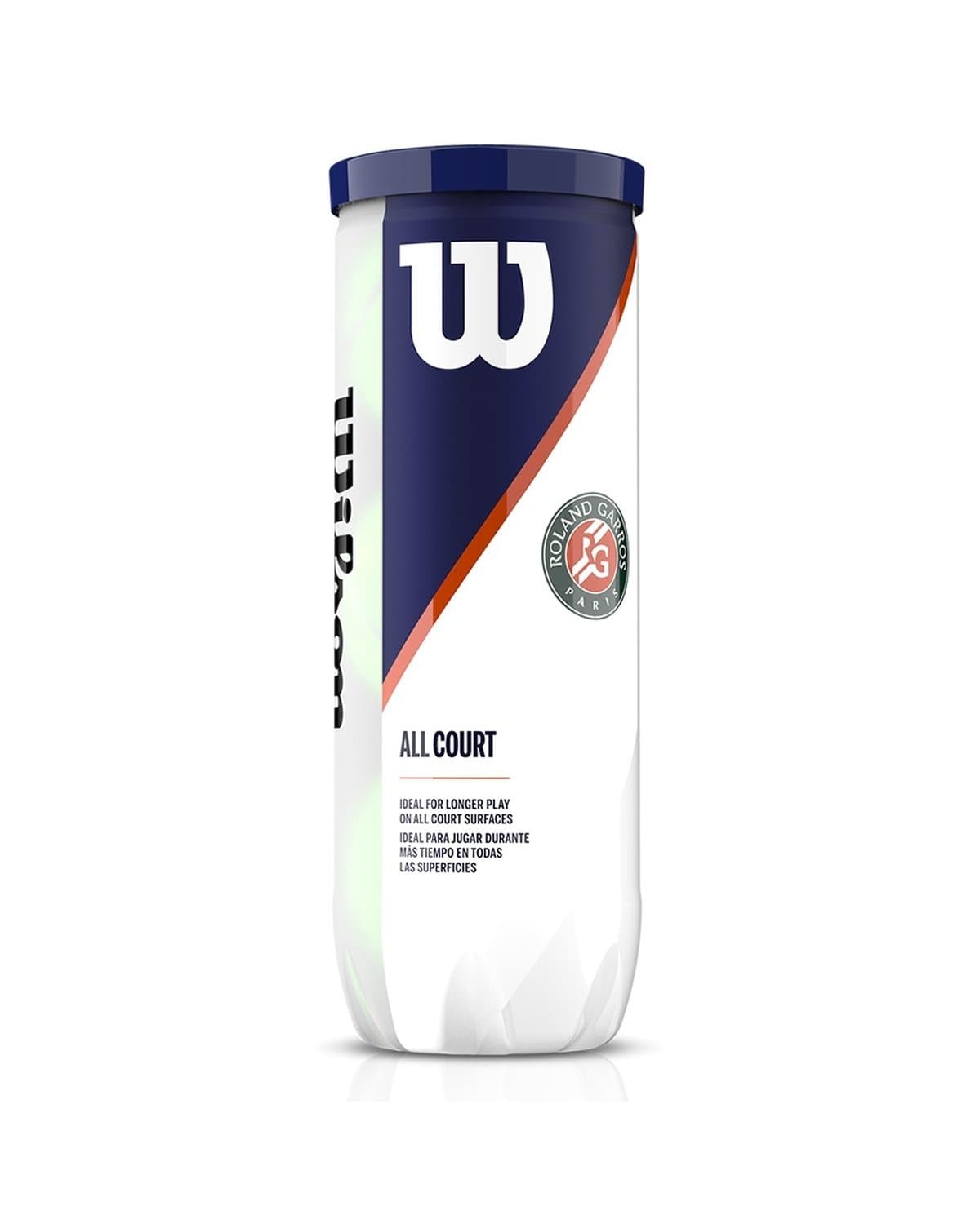 Bola Wilson Roland Garros All Court (tubo com 3)